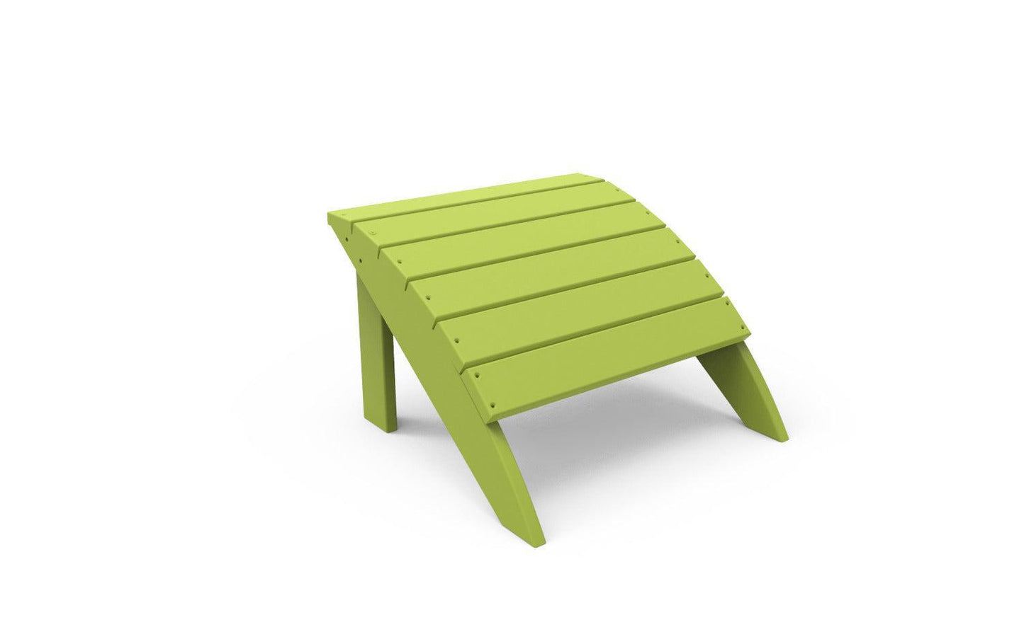 Seaside Casual Recycled Plastic Coastline Harbor View Foot Stool - LEAD TIME TO SHIP 2 TO 4 WEEKS