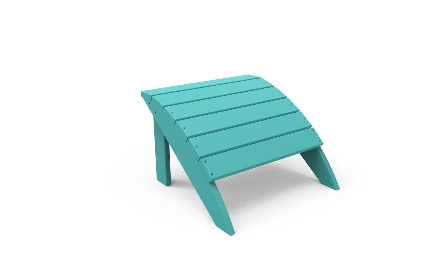 Seaside Casual Recycled Plastic Coastline Harbor View Foot Stool - LEAD TIME TO SHIP 2 TO 4 WEEKS