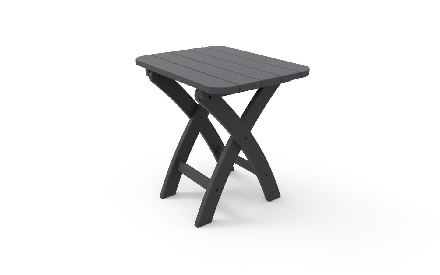 Seaside Casual Recycled Plastic Coastline Harbor View Folding Side Table