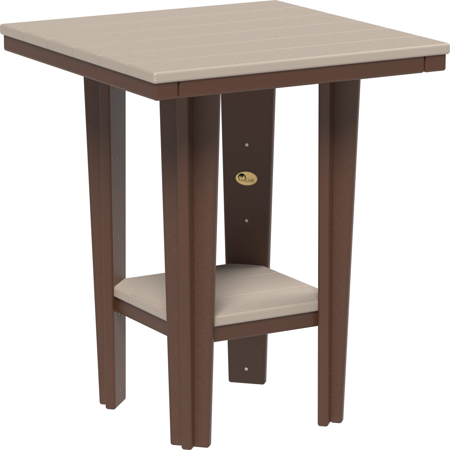 LuxCraft Recycled Plastic 30" Square Bistro Table (COUNTER HEIGHT) - LEAD TIME TO SHIP 7 BUSINESS DAYS OR LESS