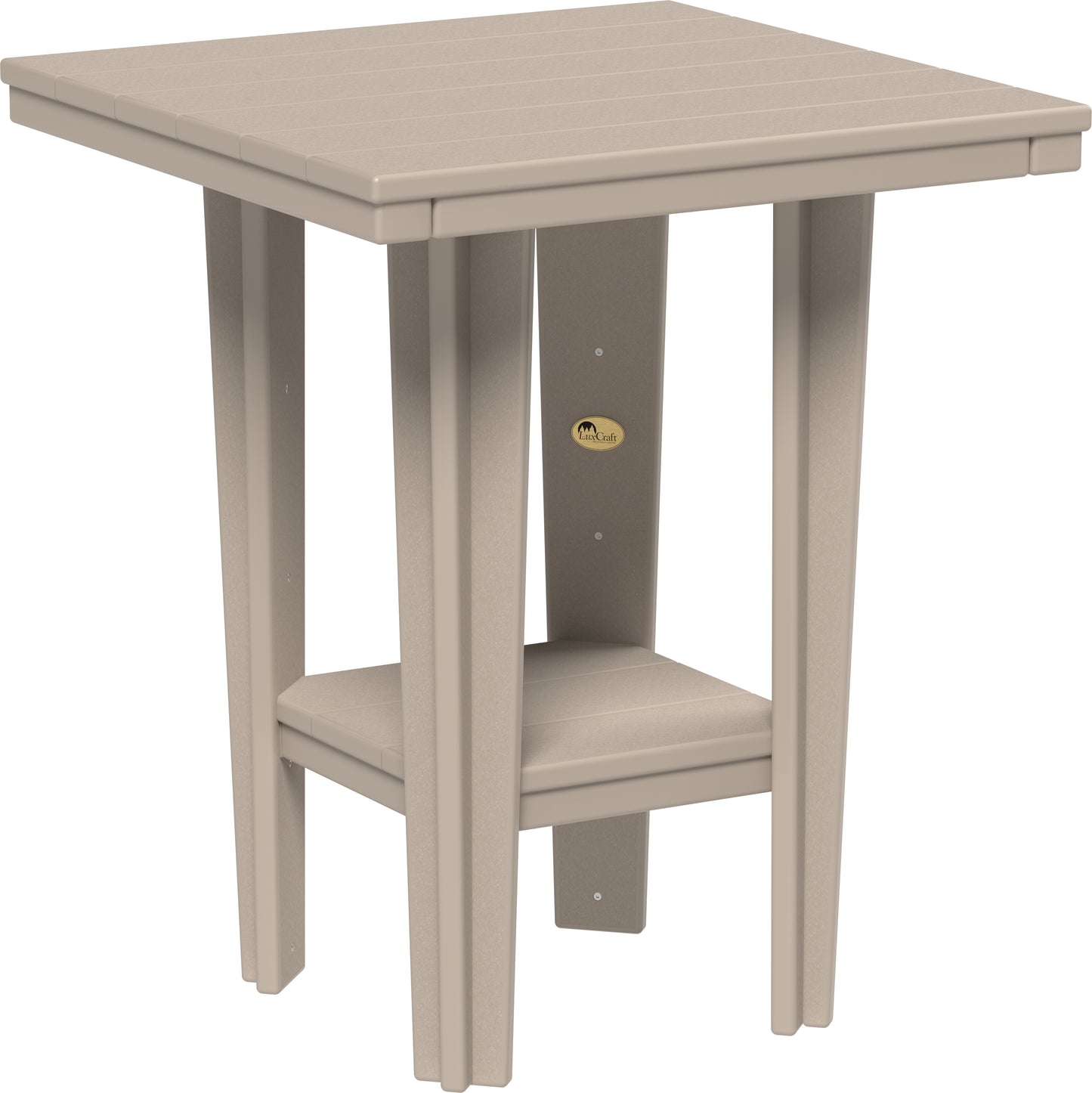 LuxCraft Recycled Plastic 30" Square Bistro Table (COUNTER HEIGHT) - LEAD TIME TO SHIP 7 BUSINESS DAYS OR LESS