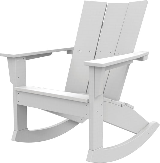 Seaside Casual Recycled Plastic Coastline Monterey Adirondack Rocking Chair - LEAD TIME TO SHIP 2 TO 4 WEEKS