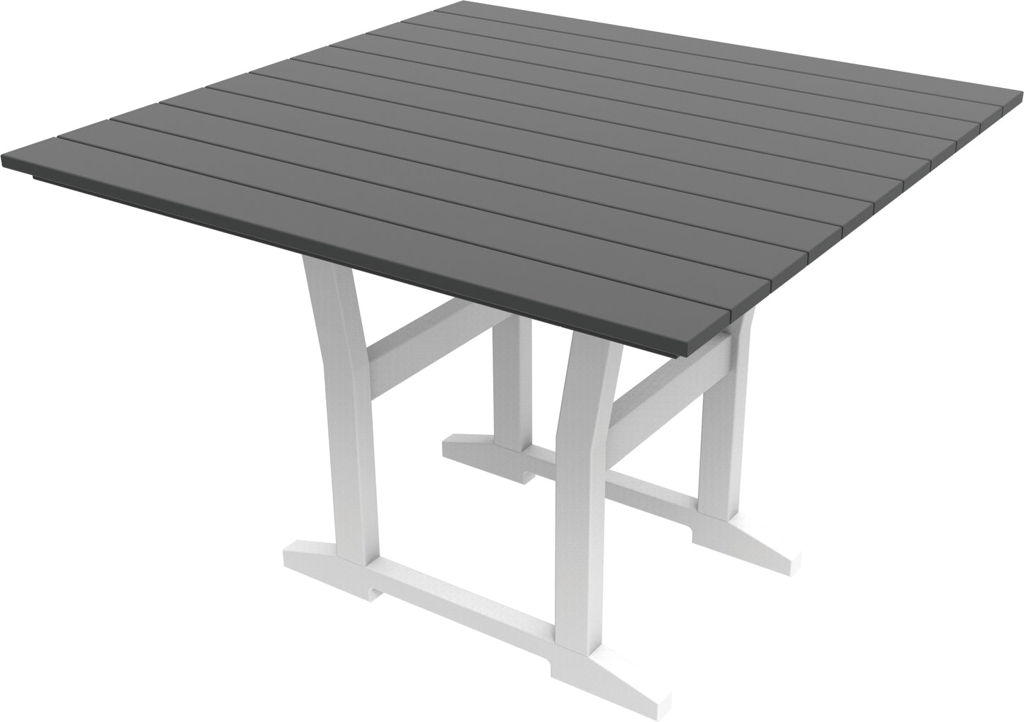 Seaside Casual Recycled Plastic Coastline Cafe Square Dining Table - LEAD TIME TO SHIP 2 TO 4 WEEKS
