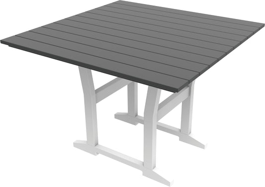 Seaside Casual Recycled Plastic Coastline Cafe Square Dining Table - LEAD TIME TO SHIP 2 TO 4 WEEKS