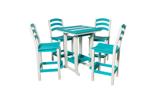 Beaver Dam Woodworks 32"x32" Seabreak 5 Piece Bar Set - LEAD TIME TO SHIP 4 WEEKS OR LESS