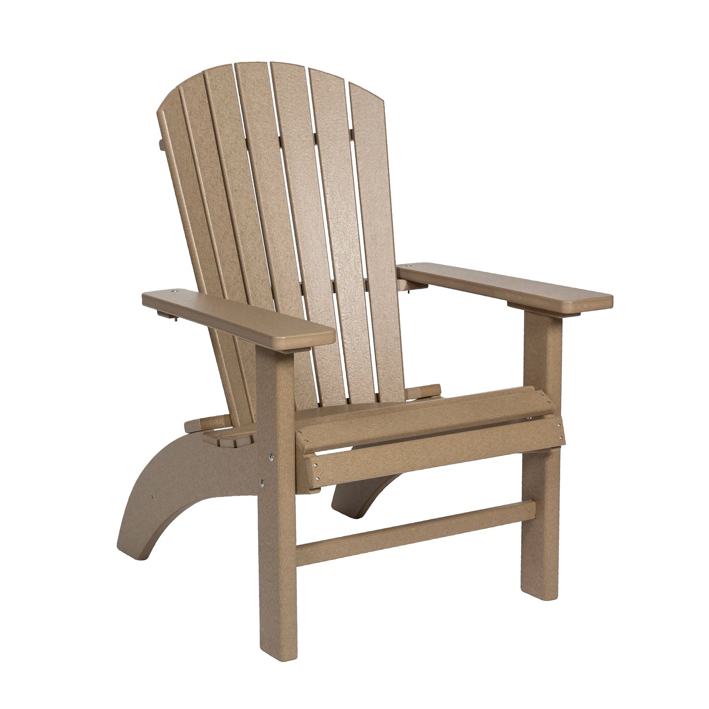 Leisure Lawns Amish MadePoly Fan-Back Deluxe Upright Adirondack Chair with Elevated Seat Height Model #380 - LEAD TIME TO SHIP 4 WEEKS