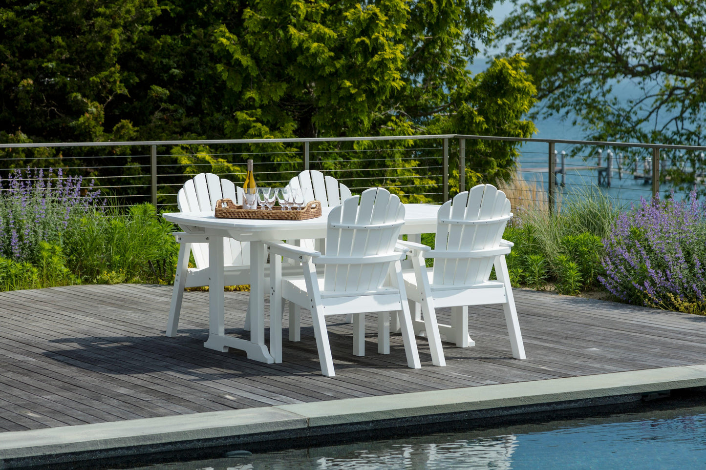 Seaside Casual Recycled Plastic Adirondack Classic Dining Chair - LEAD TIME TO SHIP 2 TO 4 WEEKS