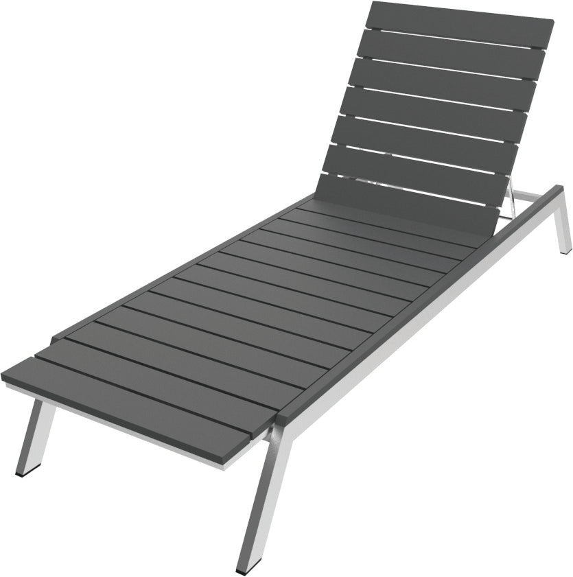 Seaside Casual Recycled Plastic MAD Chaise Slatted- LEAD TIME TO SHIP 2 TO 4 WEEKS