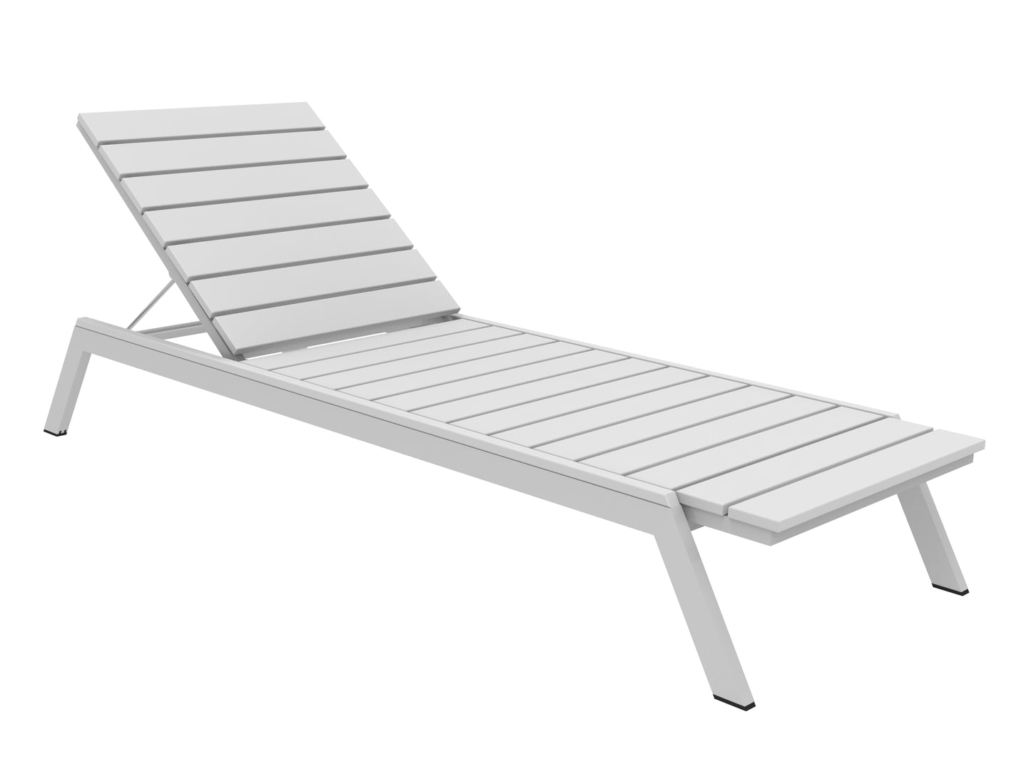 Seaside Casual Recycled Plastic MAD Chaise Slatted- LEAD TIME TO SHIP 2 TO 4 WEEKS