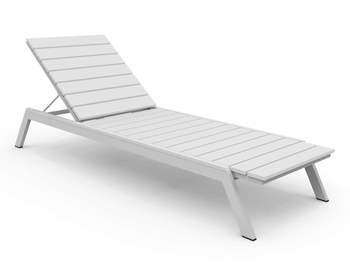 Seaside Casual Recycled Plastic MAD Chaise Slatted- LEAD TIME TO SHIP 2 TO 4 WEEKS