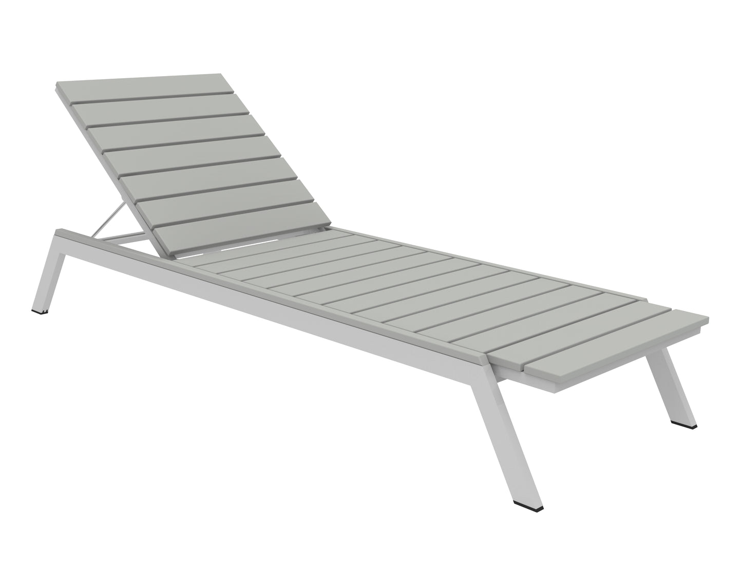 Seaside Casual Recycled Plastic MAD Chaise Slatted- LEAD TIME TO SHIP 2 TO 4 WEEKS