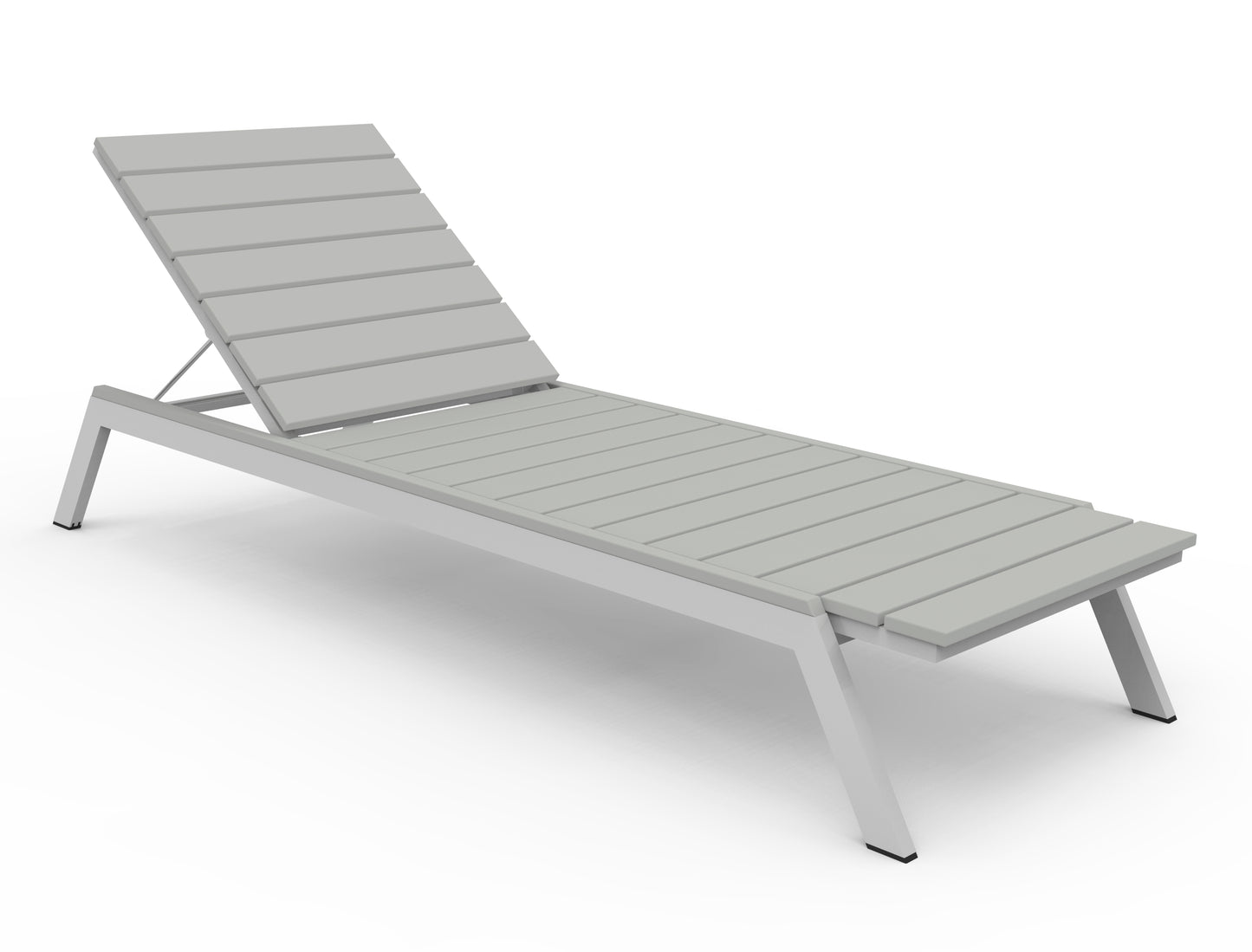 Seaside Casual Recycled Plastic MAD Chaise Slatted- LEAD TIME TO SHIP 2 TO 4 WEEKS