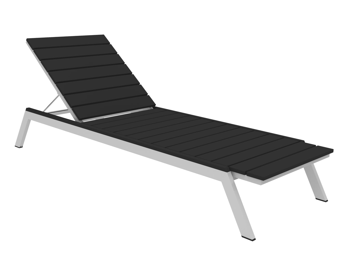 Seaside Casual Recycled Plastic MAD Chaise Slatted- LEAD TIME TO SHIP 2 TO 4 WEEKS