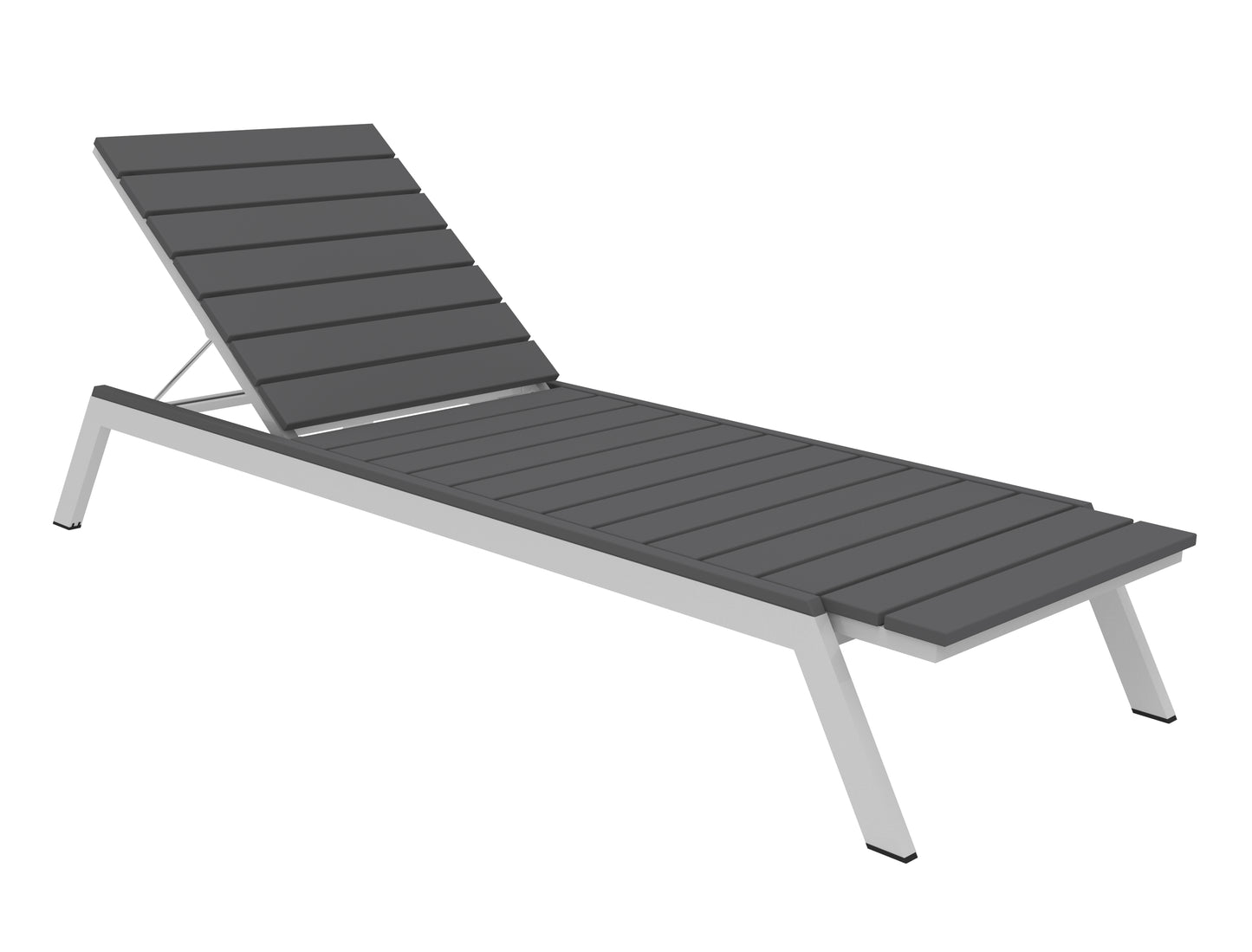 Seaside Casual Recycled Plastic MAD Chaise Slatted- LEAD TIME TO SHIP 2 TO 4 WEEKS