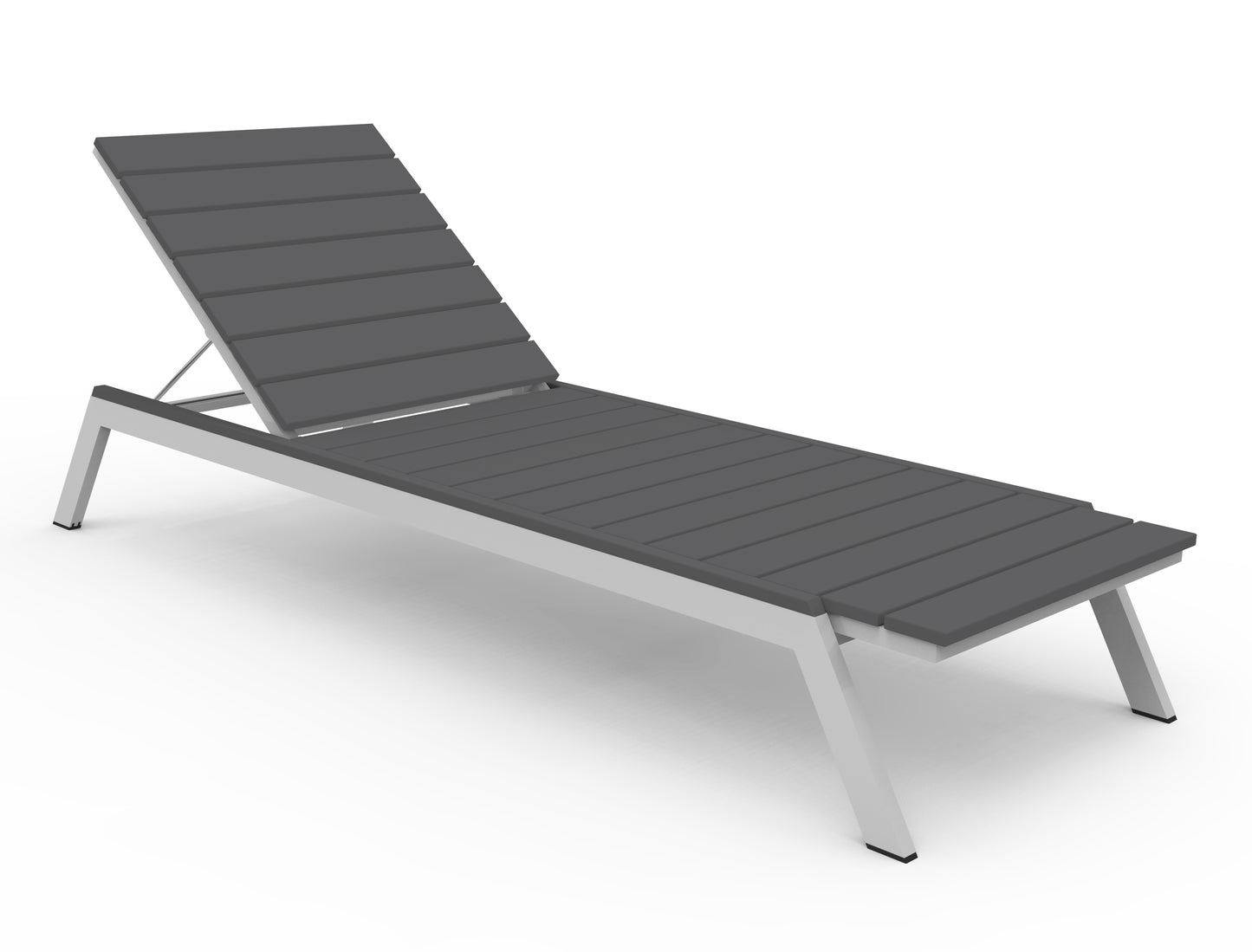 Seaside Casual Recycled Plastic MAD Chaise Slatted- LEAD TIME TO SHIP 2 TO 4 WEEKS