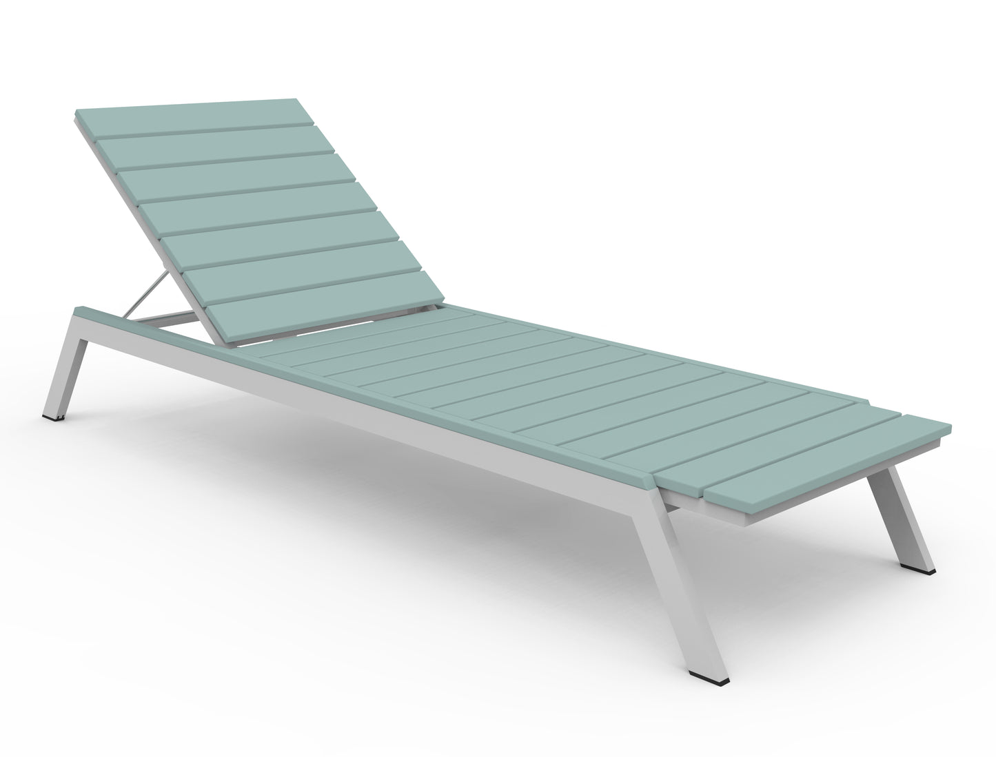 Seaside Casual Recycled Plastic MAD Chaise Slatted- LEAD TIME TO SHIP 2 TO 4 WEEKS