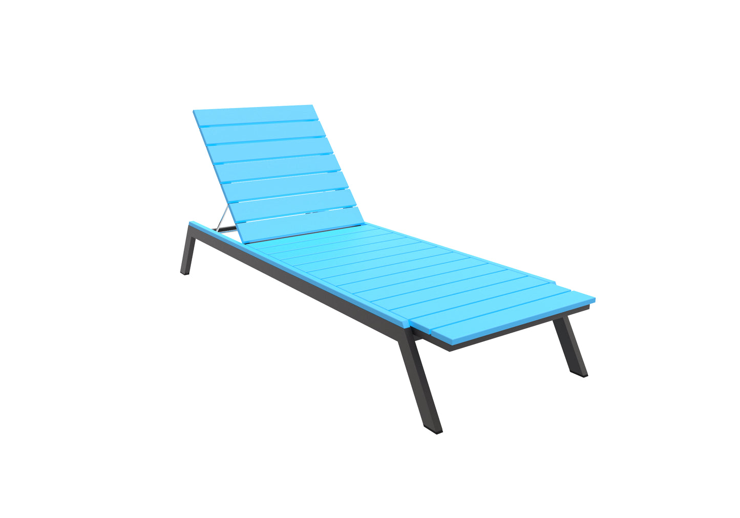 Seaside Casual Recycled Plastic MAD Chaise Slatted- LEAD TIME TO SHIP 2 TO 4 WEEKS