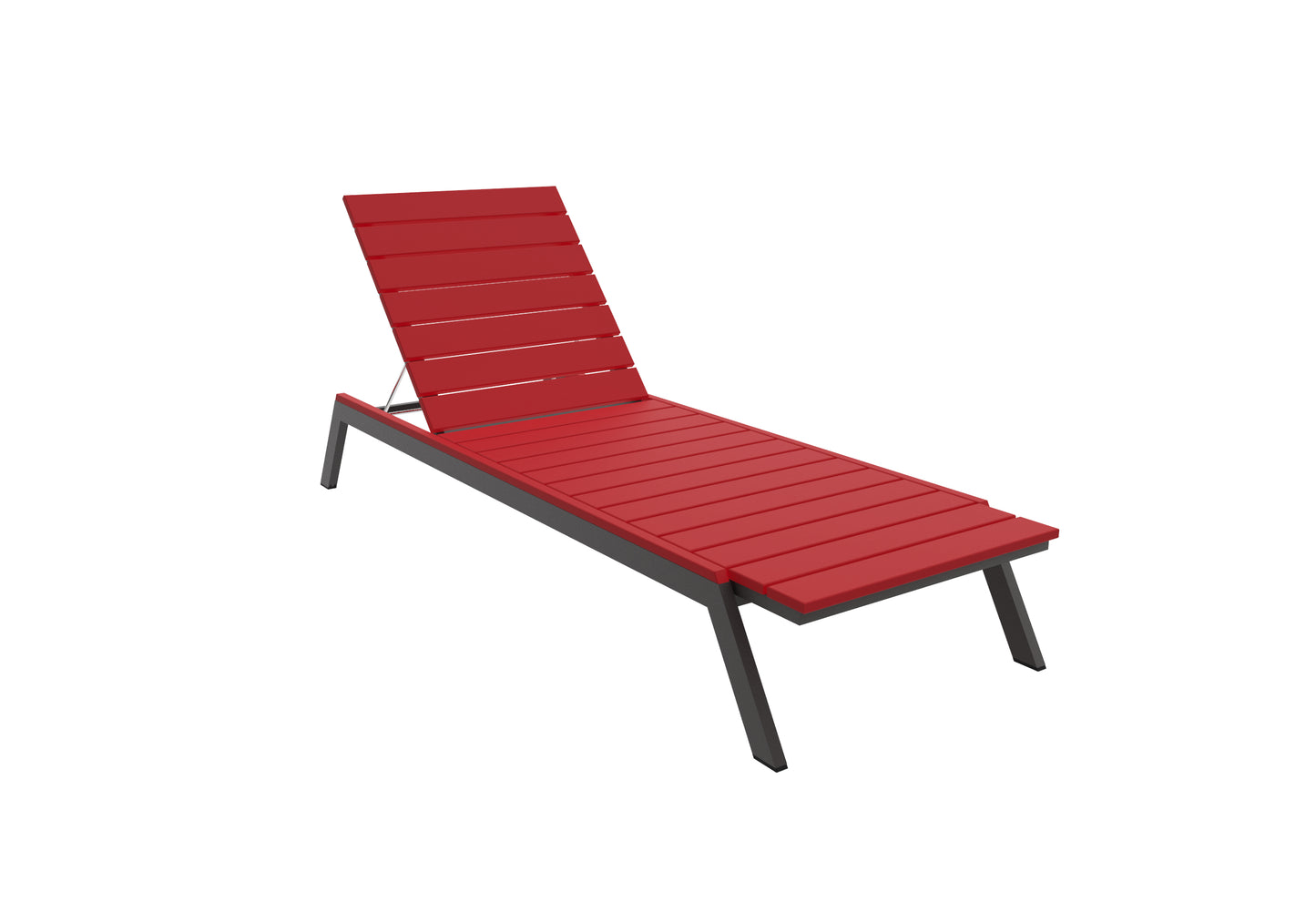 Seaside Casual Recycled Plastic MAD Chaise Slatted- LEAD TIME TO SHIP 2 TO 4 WEEKS