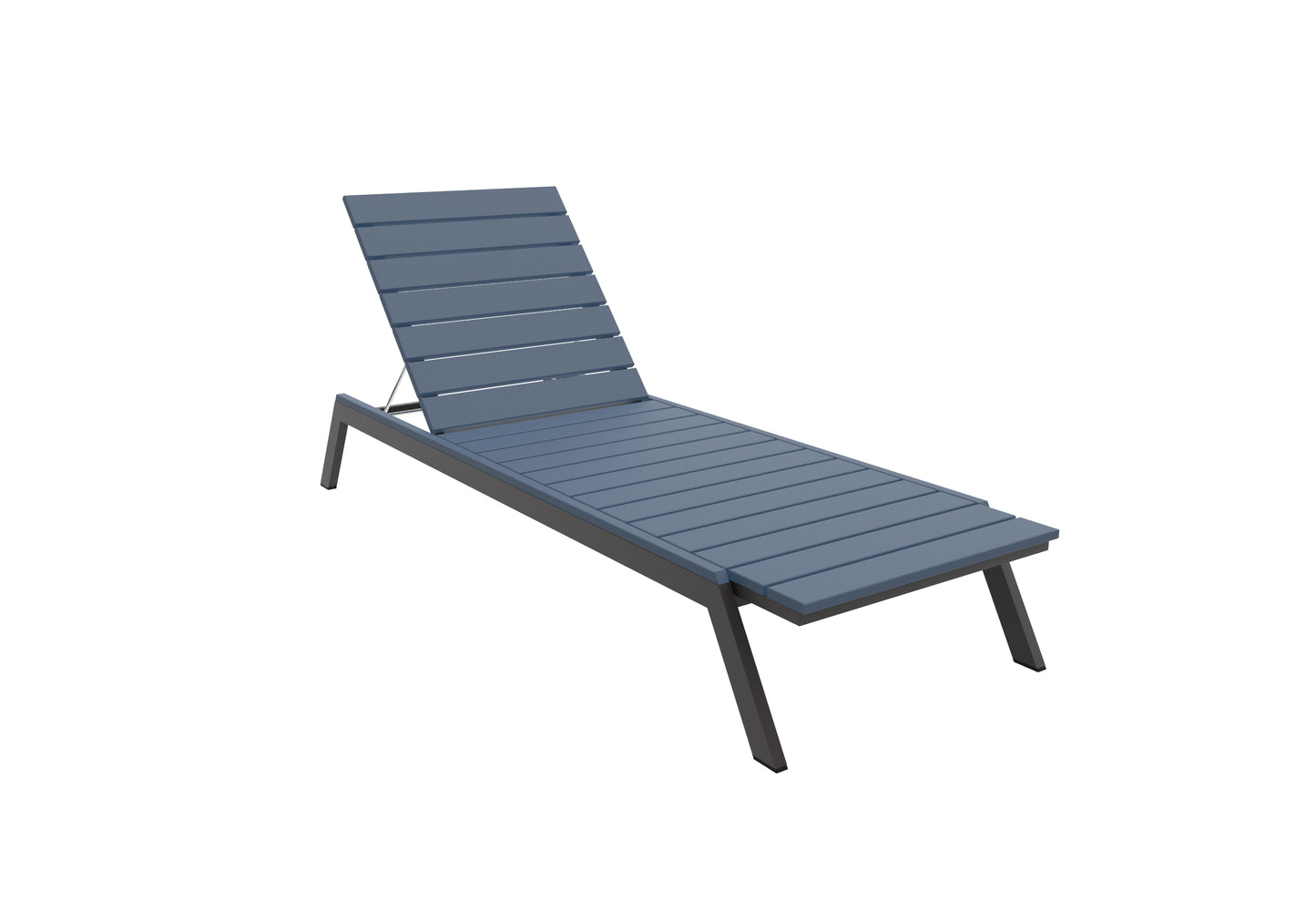 Seaside Casual Recycled Plastic MAD Chaise Slatted- LEAD TIME TO SHIP 2 TO 4 WEEKS