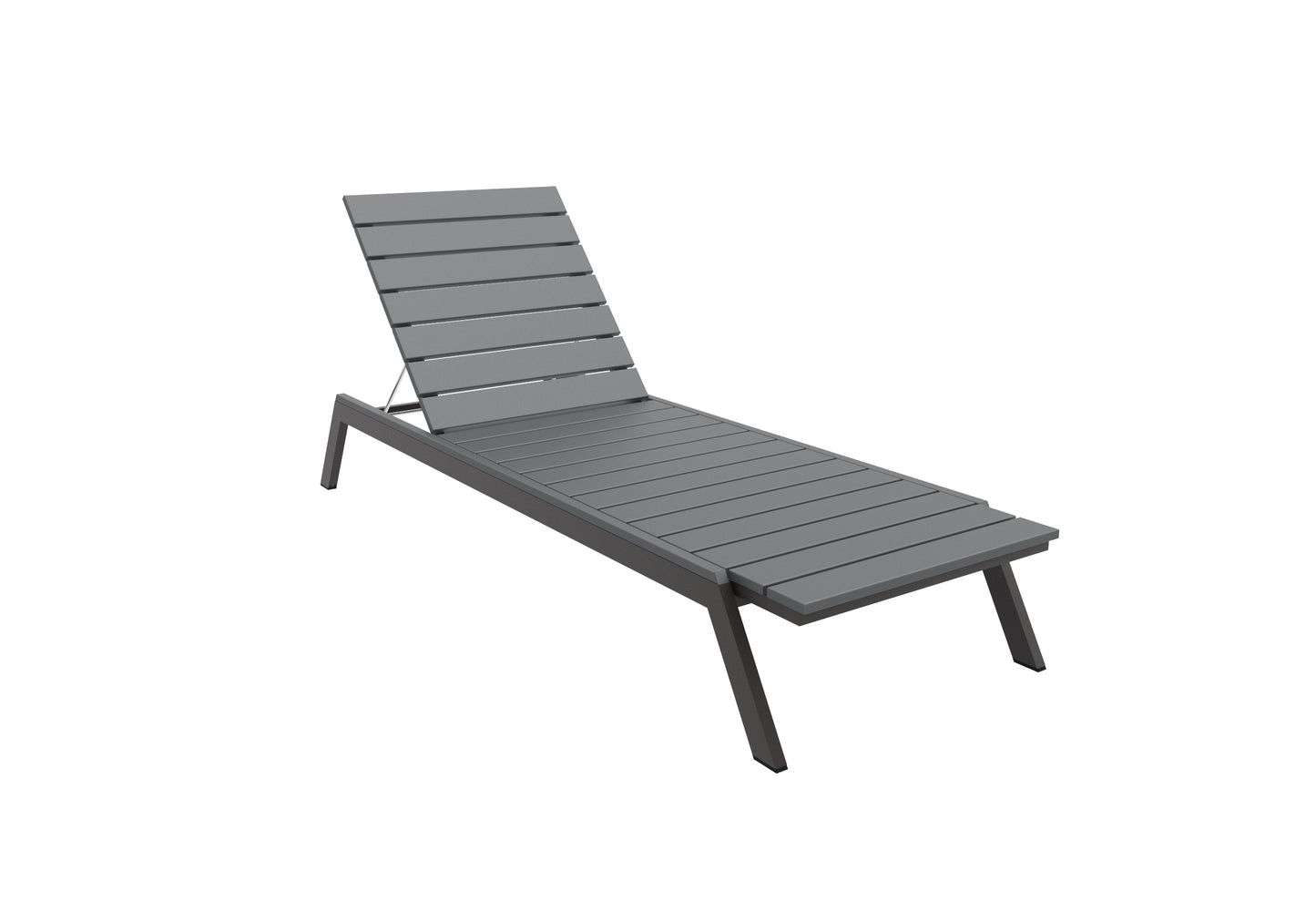 Seaside Casual Recycled Plastic MAD Chaise Slatted- LEAD TIME TO SHIP 2 TO 4 WEEKS