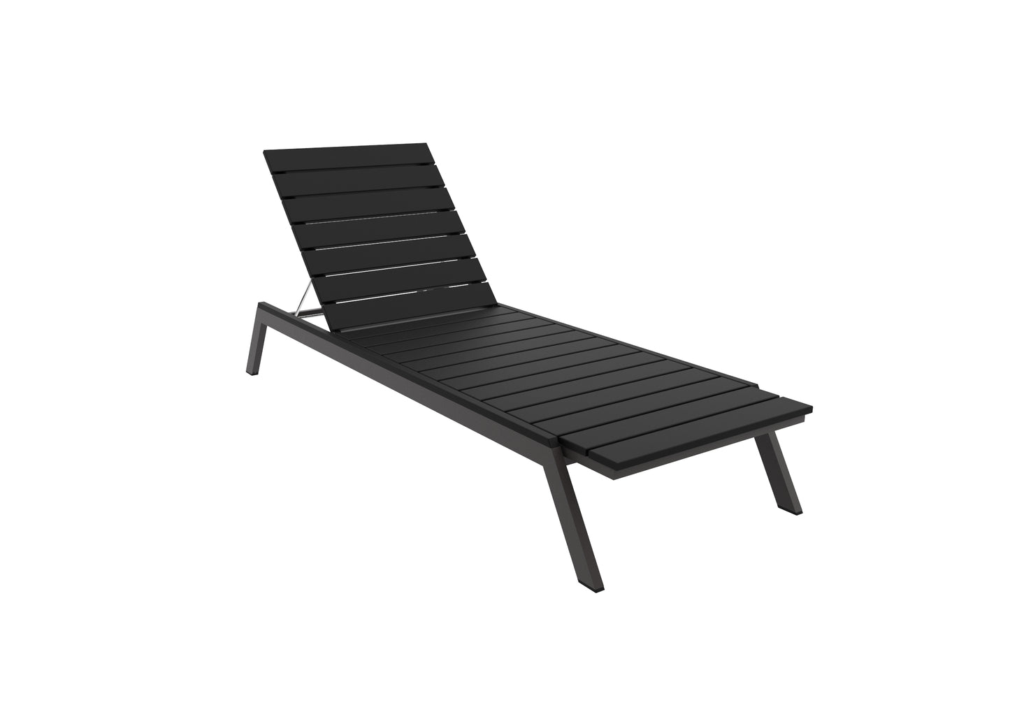 Seaside Casual Recycled Plastic MAD Chaise Slatted- LEAD TIME TO SHIP 2 TO 4 WEEKS