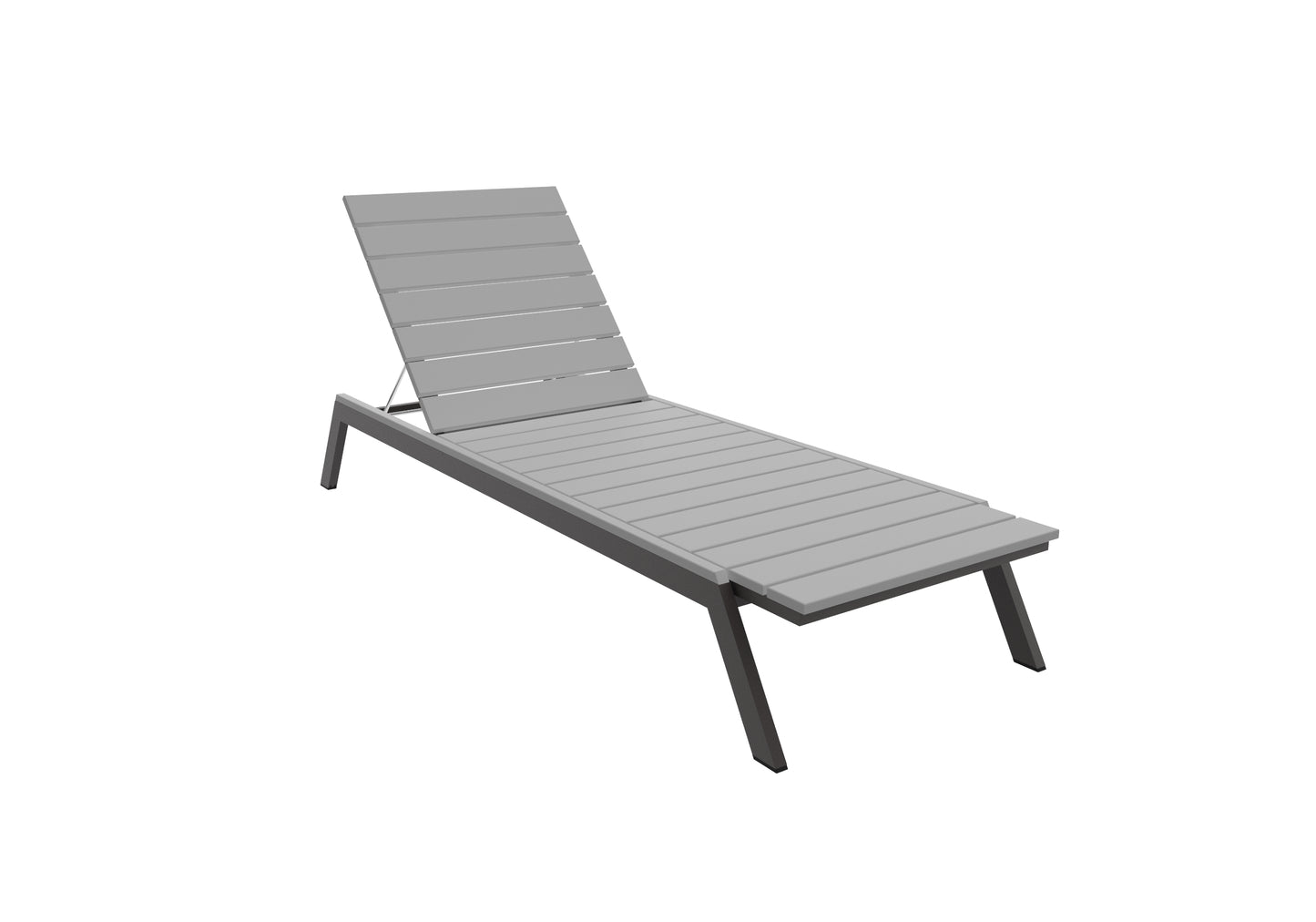 Seaside Casual Recycled Plastic MAD Chaise Slatted- LEAD TIME TO SHIP 2 TO 4 WEEKS