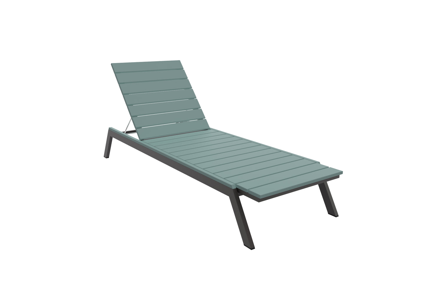 Seaside Casual Recycled Plastic MAD Chaise Slatted- LEAD TIME TO SHIP 2 TO 4 WEEKS