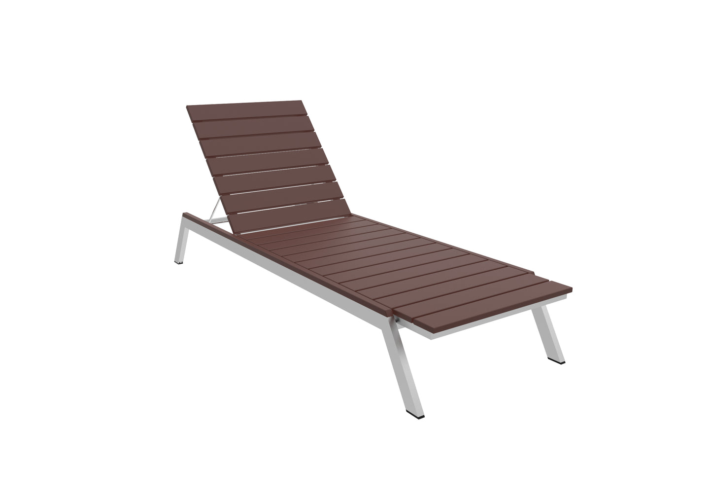 Seaside Casual Recycled Plastic MAD Chaise Slatted- LEAD TIME TO SHIP 2 TO 4 WEEKS