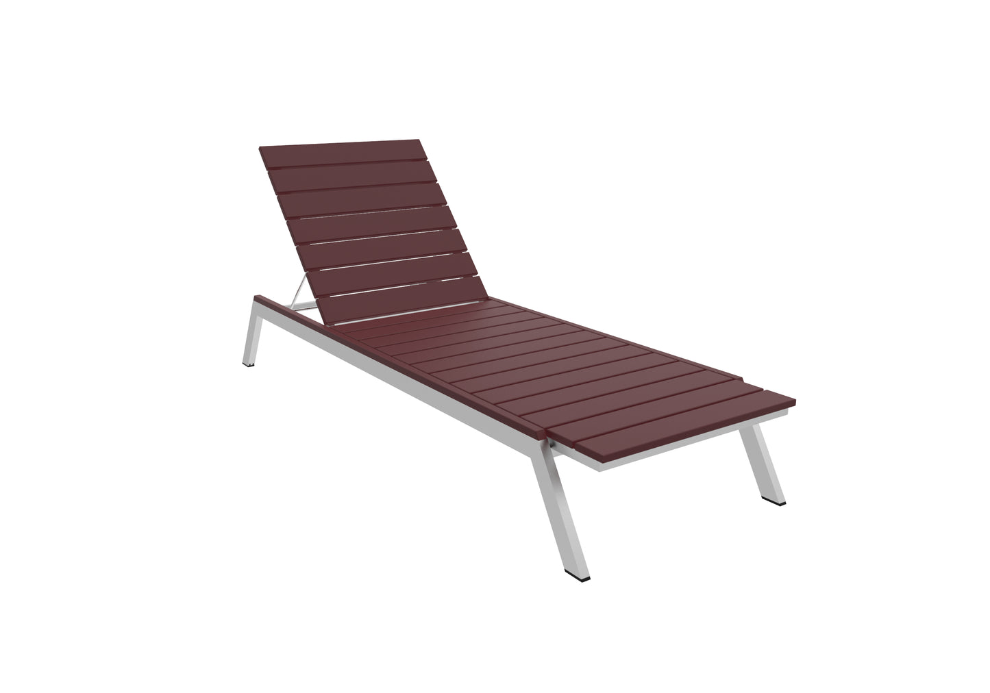Seaside Casual Recycled Plastic MAD Chaise Slatted- LEAD TIME TO SHIP 2 TO 4 WEEKS