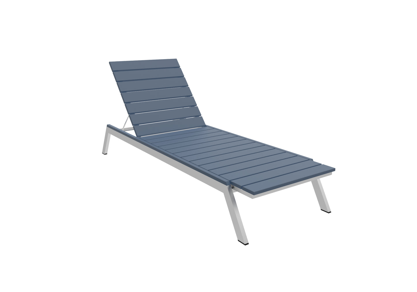Seaside Casual Recycled Plastic MAD Chaise Slatted- LEAD TIME TO SHIP 2 TO 4 WEEKS