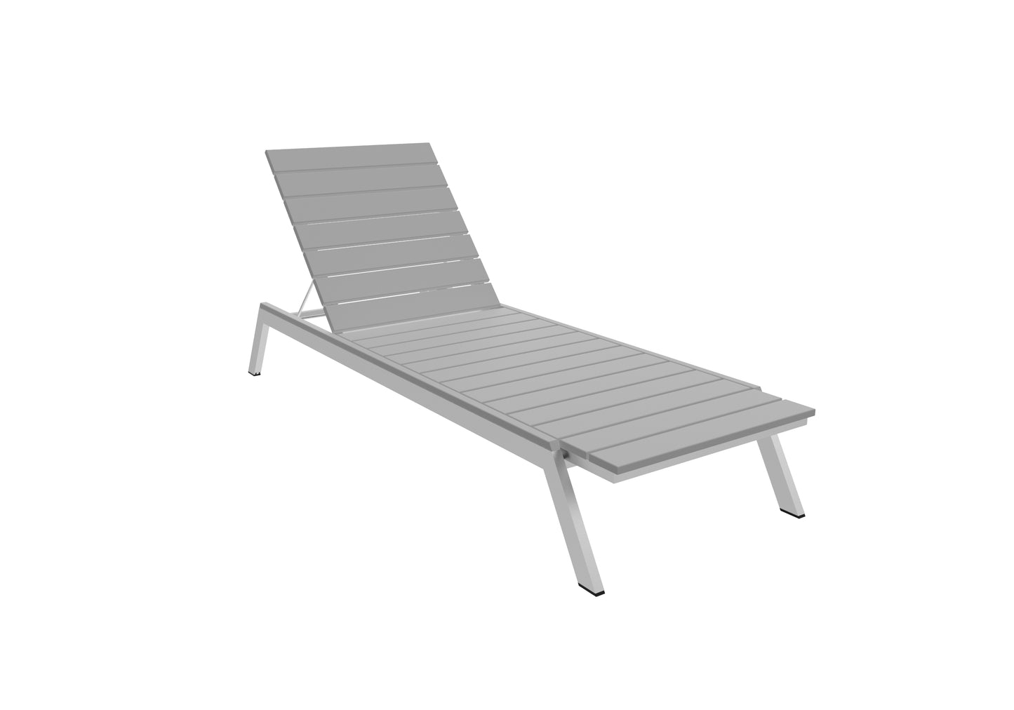 Seaside Casual Recycled Plastic MAD Chaise Slatted- LEAD TIME TO SHIP 2 TO 4 WEEKS