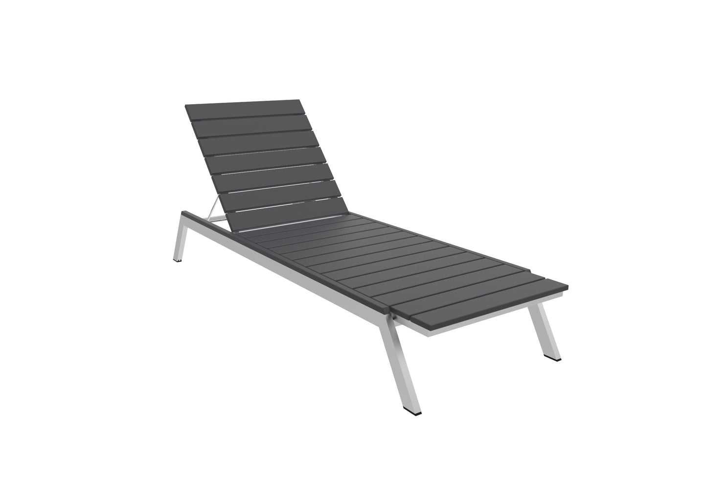 Seaside Casual Recycled Plastic MAD Chaise Slatted- LEAD TIME TO SHIP 2 TO 4 WEEKS
