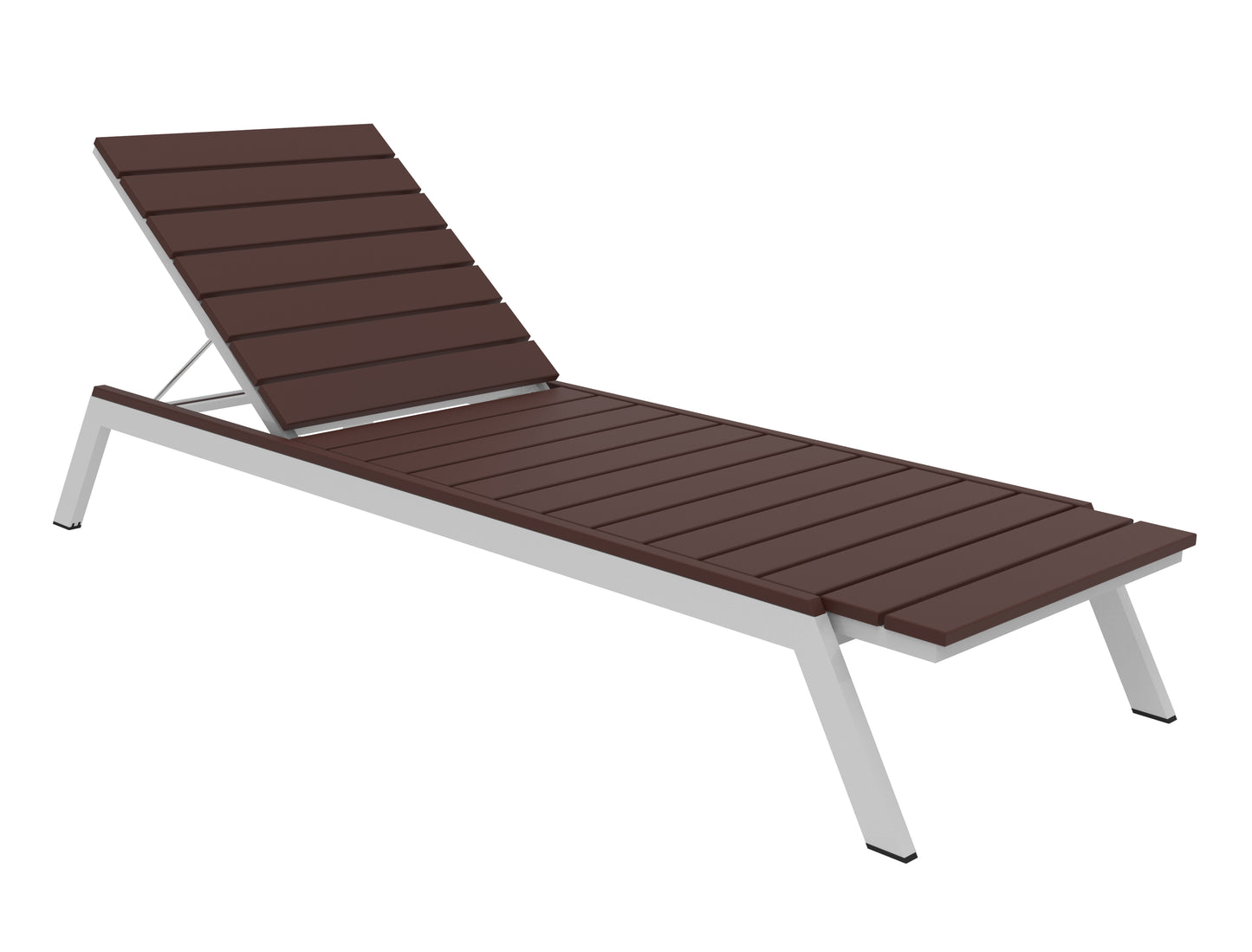 Seaside Casual Recycled Plastic MAD Chaise Slatted- LEAD TIME TO SHIP 2 TO 4 WEEKS