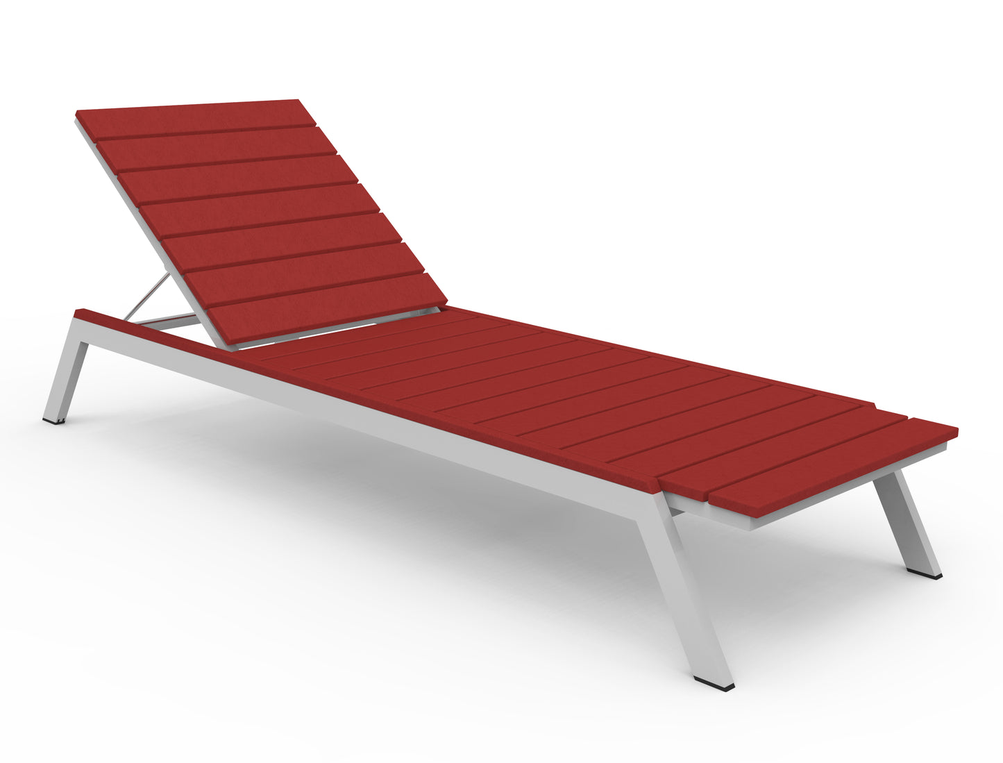 Seaside Casual Recycled Plastic MAD Chaise Slatted- LEAD TIME TO SHIP 2 TO 4 WEEKS
