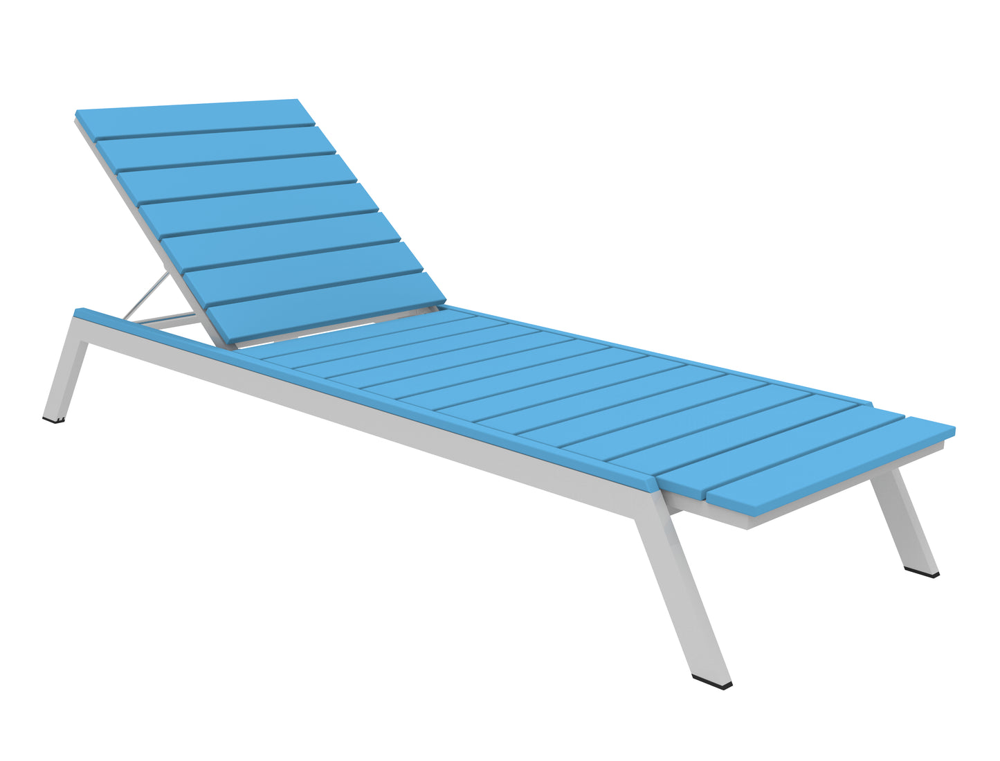 Seaside Casual Recycled Plastic MAD Chaise Slatted- LEAD TIME TO SHIP 2 TO 4 WEEKS