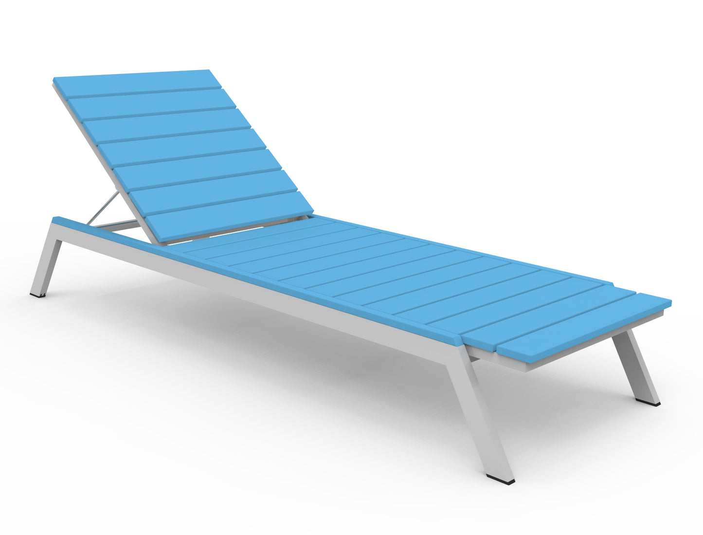 Seaside Casual Recycled Plastic MAD Chaise Slatted- LEAD TIME TO SHIP 2 TO 4 WEEKS