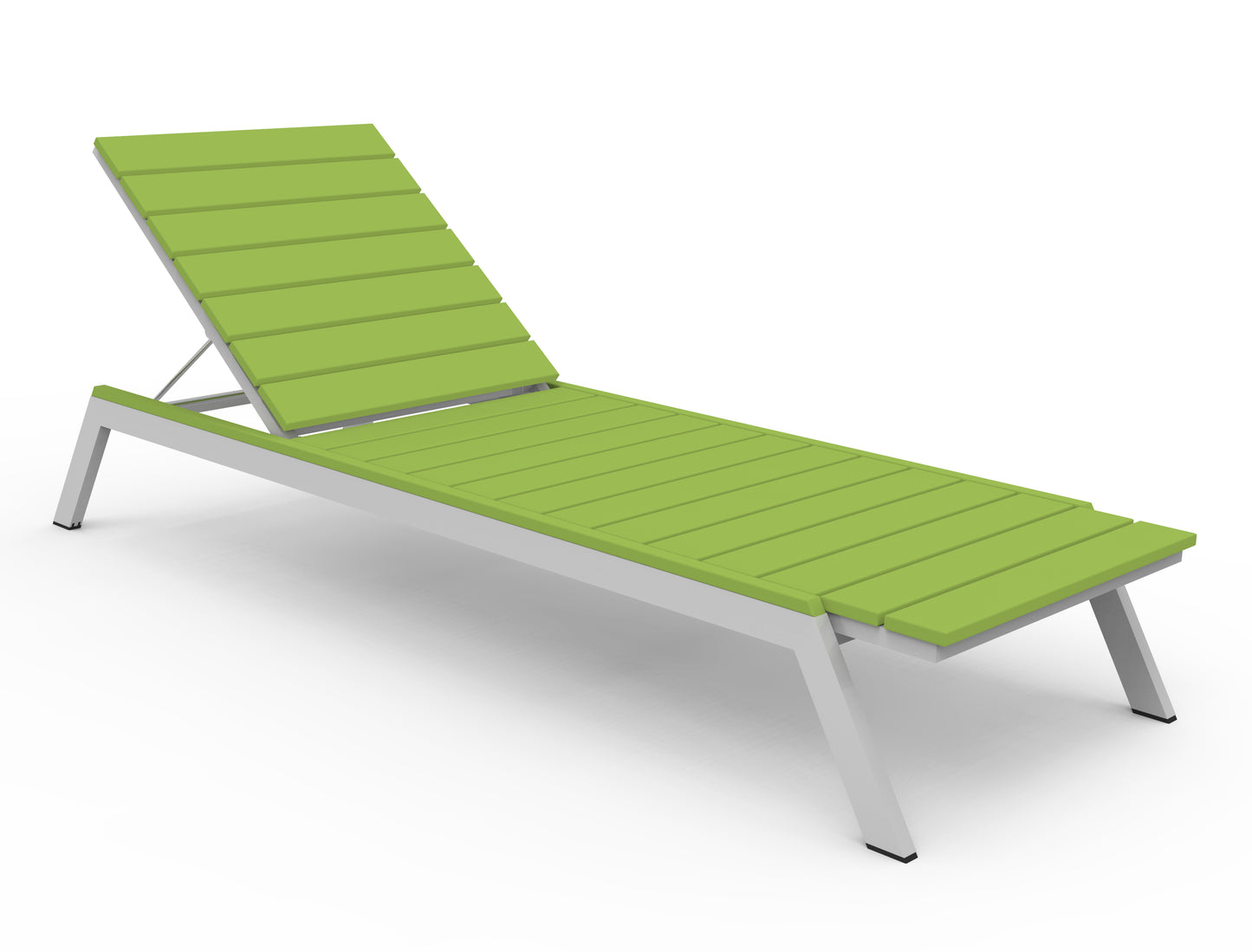 Seaside Casual Recycled Plastic MAD Chaise Slatted- LEAD TIME TO SHIP 2 TO 4 WEEKS