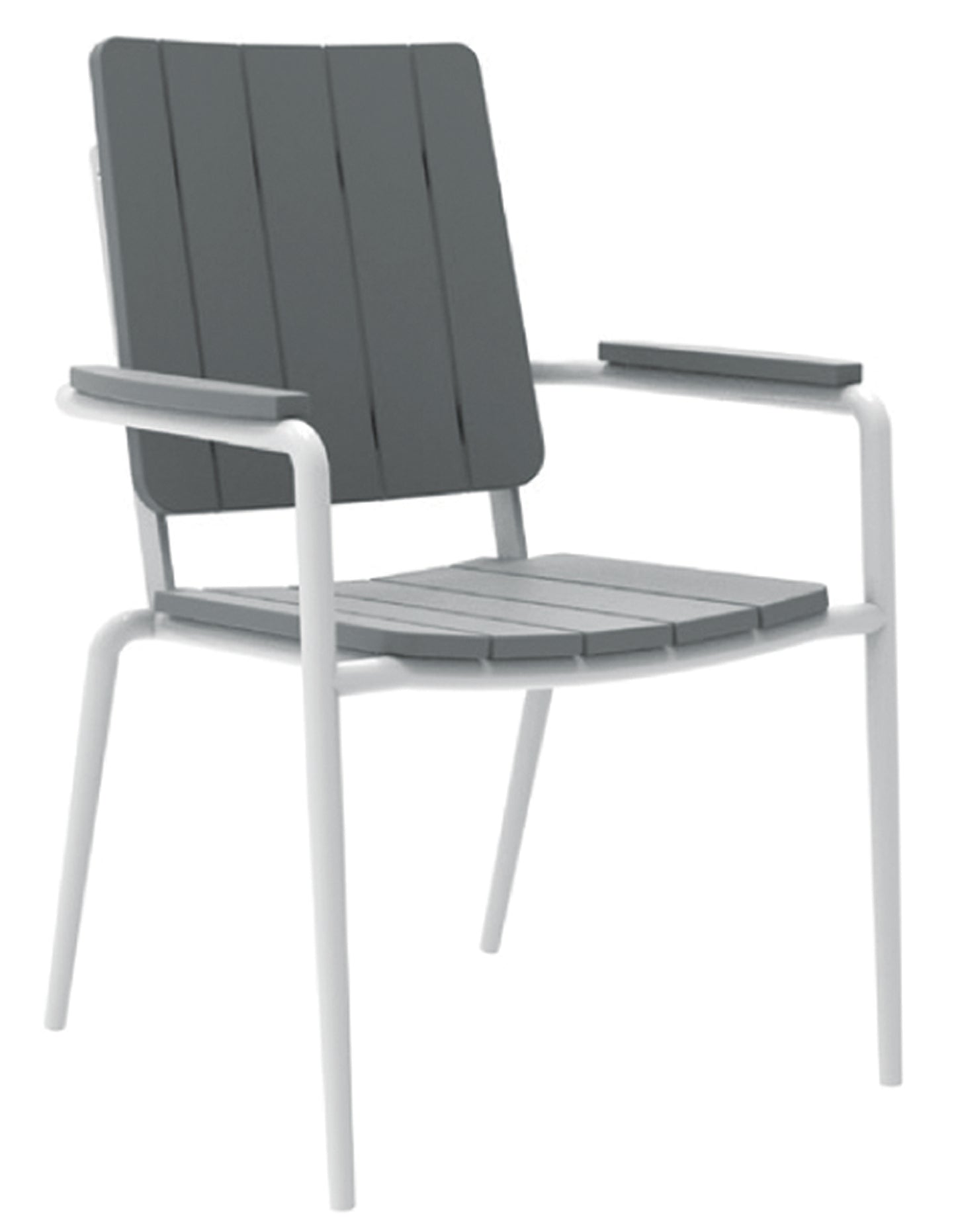 Seaside Casual Recycled Plastic HIP Stackable Dining Arm Chair - LEAD TIME TO SHIP 2 TO 4 WEEKS
