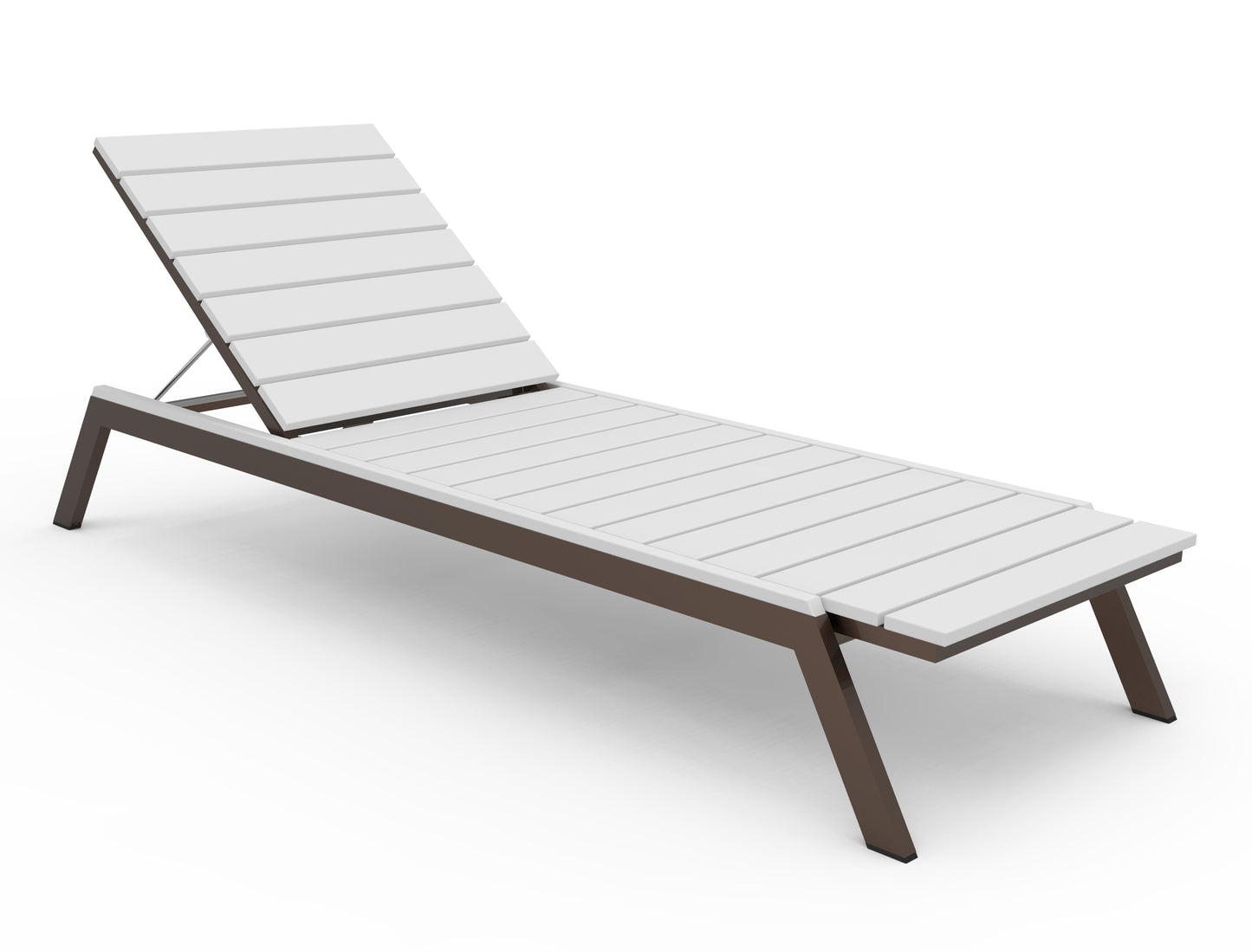 Seaside Casual Recycled Plastic MAD Chaise Slatted- LEAD TIME TO SHIP 2 TO 4 WEEKS
