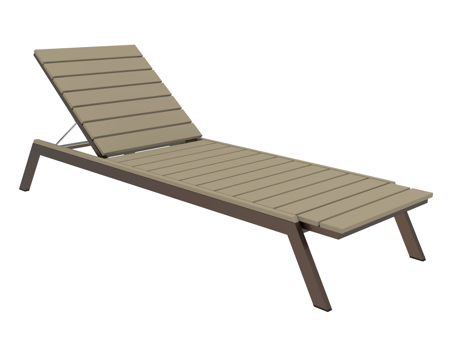 Seaside Casual Recycled Plastic MAD Chaise Slatted- LEAD TIME TO SHIP 2 TO 4 WEEKS