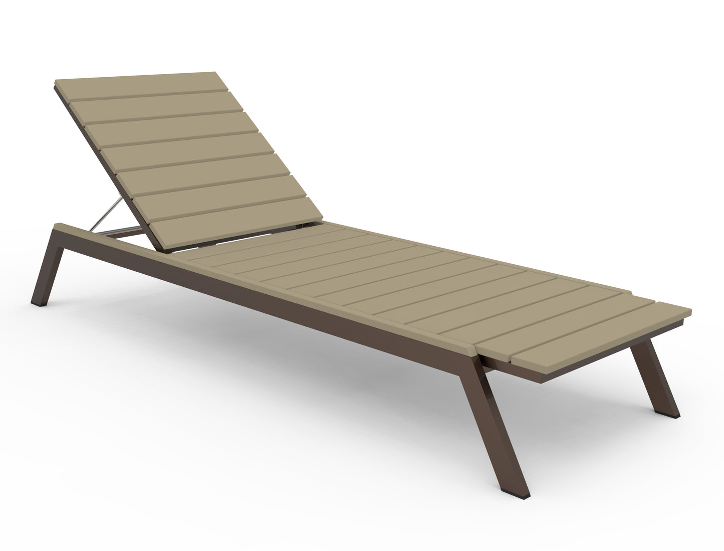 Seaside Casual Recycled Plastic MAD Chaise Slatted- LEAD TIME TO SHIP 2 TO 4 WEEKS
