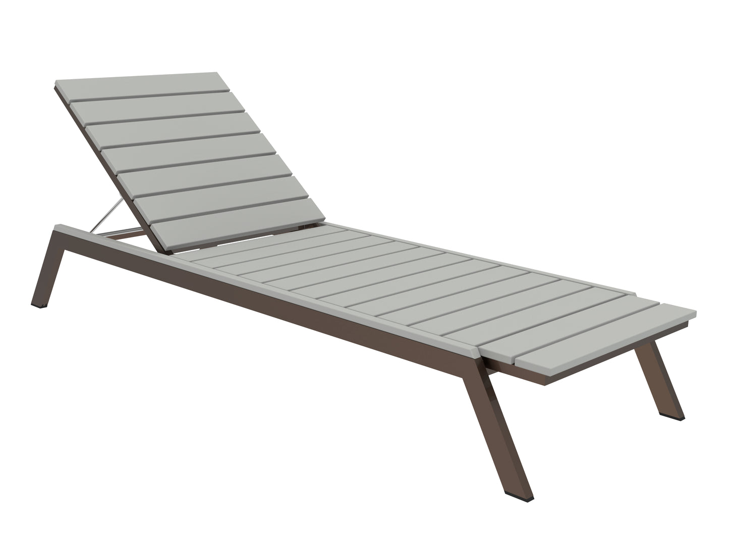 Seaside Casual Recycled Plastic MAD Chaise Slatted- LEAD TIME TO SHIP 2 TO 4 WEEKS