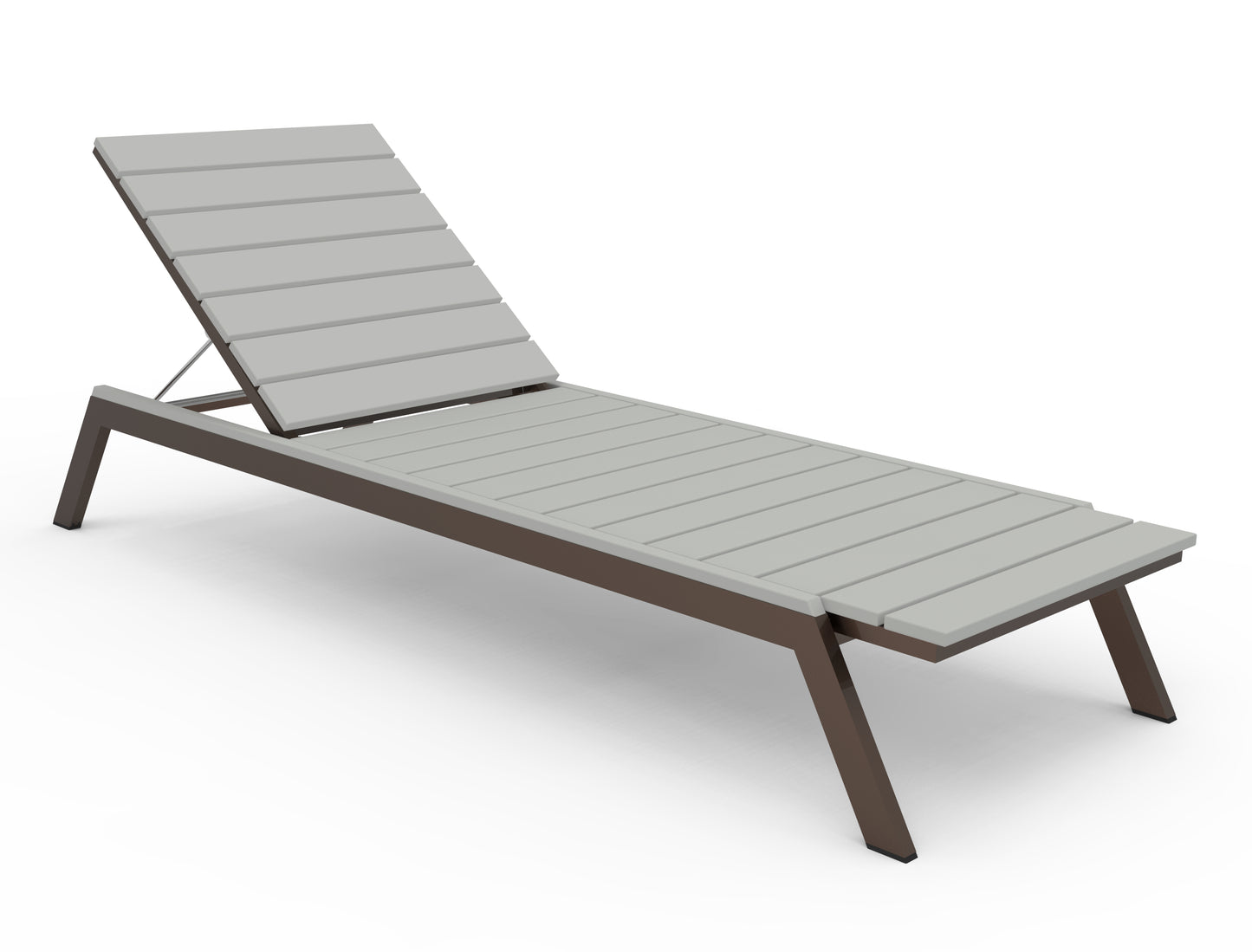 Seaside Casual Recycled Plastic MAD Chaise Slatted- LEAD TIME TO SHIP 2 TO 4 WEEKS