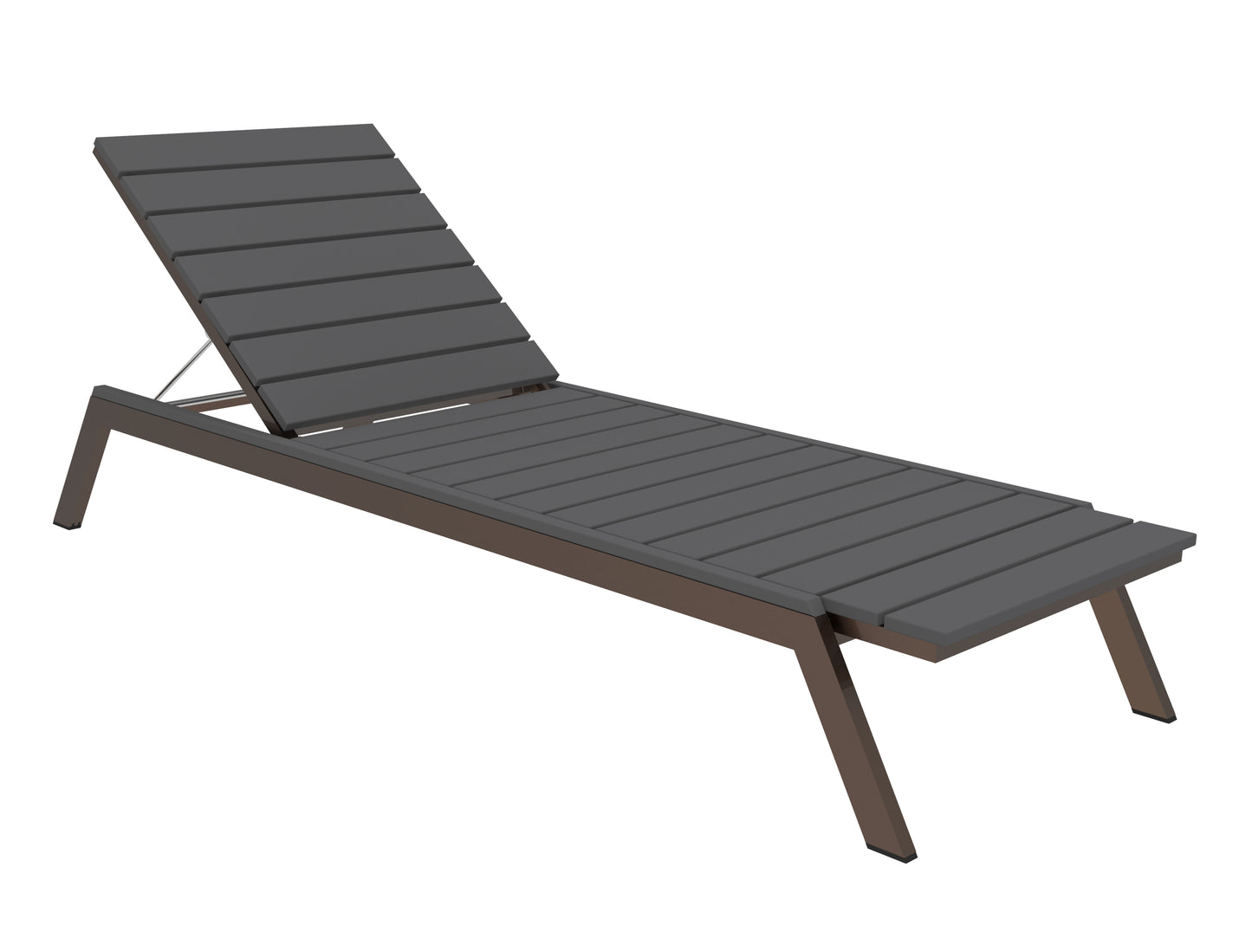 Seaside Casual Recycled Plastic MAD Chaise Slatted- LEAD TIME TO SHIP 2 TO 4 WEEKS