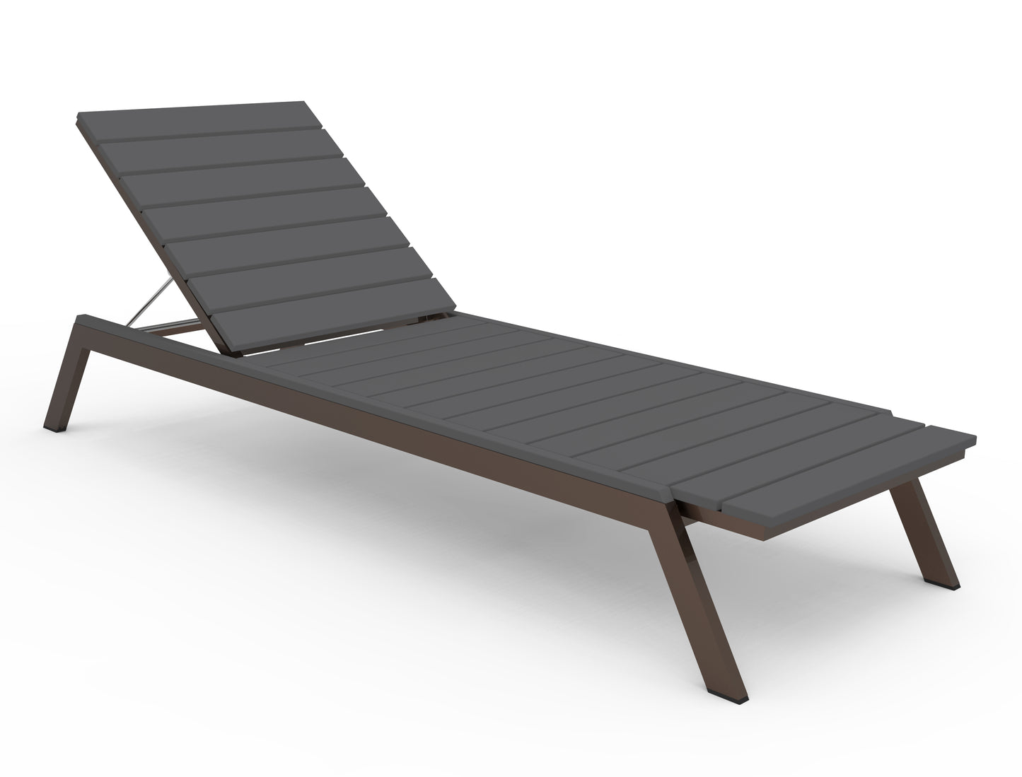 Seaside Casual Recycled Plastic MAD Chaise Slatted- LEAD TIME TO SHIP 2 TO 4 WEEKS