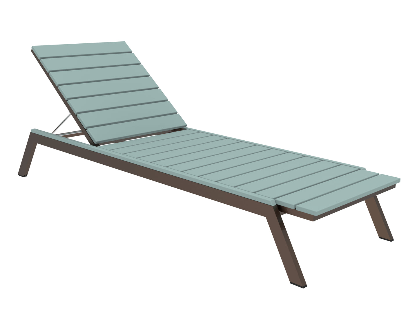 Seaside Casual Recycled Plastic MAD Chaise Slatted- LEAD TIME TO SHIP 2 TO 4 WEEKS