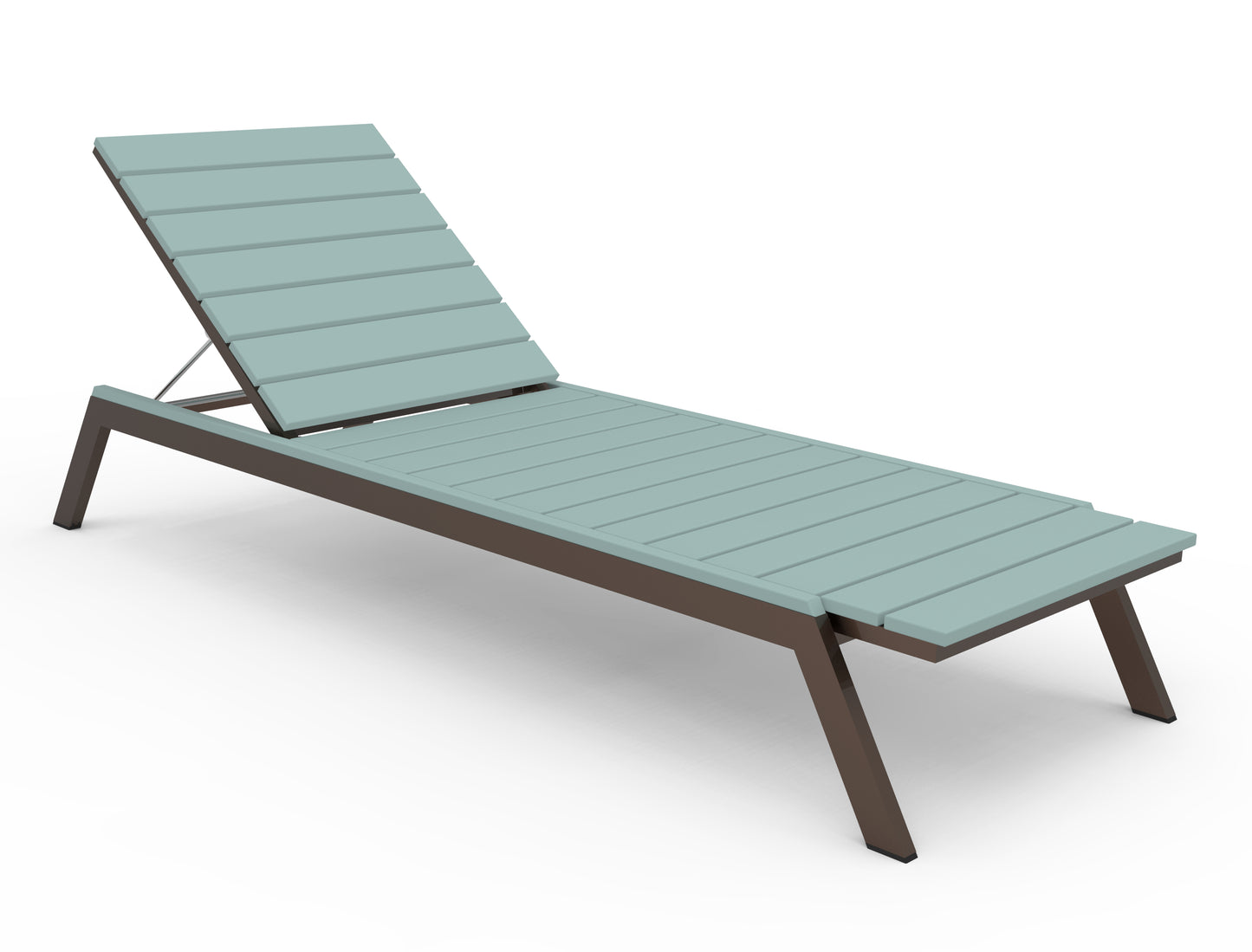 Seaside Casual Recycled Plastic MAD Chaise Slatted- LEAD TIME TO SHIP 2 TO 4 WEEKS
