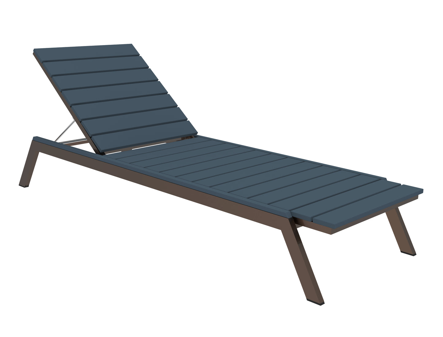 Seaside Casual Recycled Plastic MAD Chaise Slatted- LEAD TIME TO SHIP 2 TO 4 WEEKS