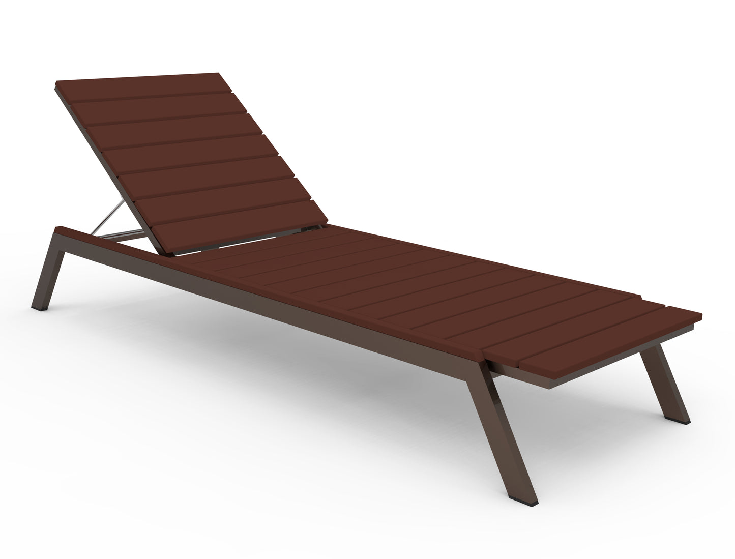 Seaside Casual Recycled Plastic MAD Chaise Slatted- LEAD TIME TO SHIP 2 TO 4 WEEKS