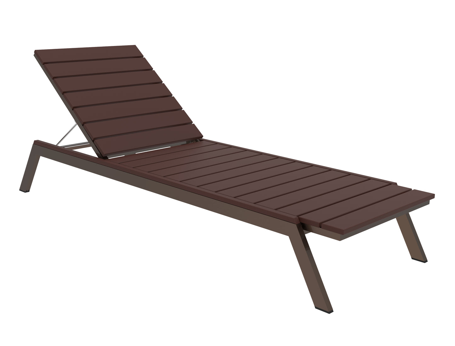 Seaside Casual Recycled Plastic MAD Chaise Slatted- LEAD TIME TO SHIP 2 TO 4 WEEKS